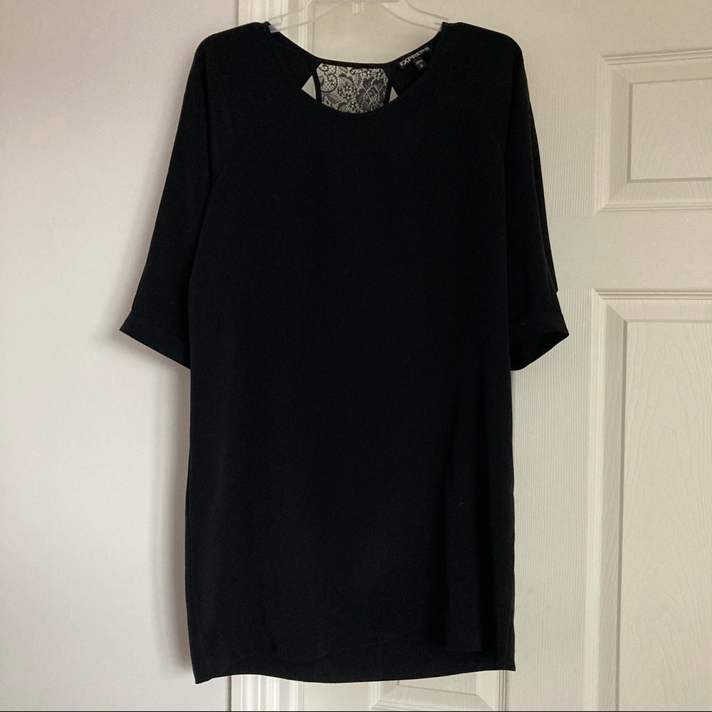 Express Sheath Dress with lace detail back